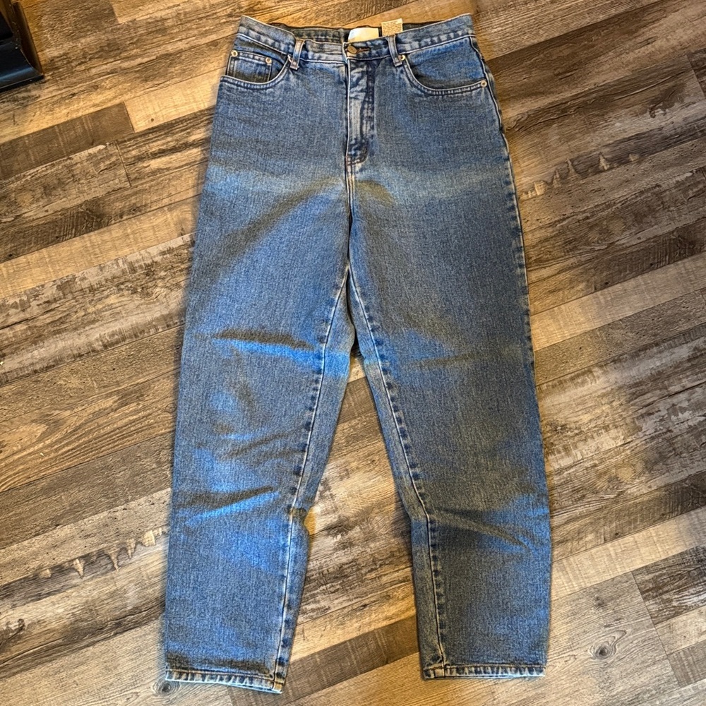 bill blass High-Rise Women's Jeans in Medium Blue Denim